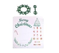 Baby Monthly Blanket Christmas Newborns Growth Chart Soft & Comfortable Photography Background Cloth Props