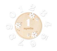 Baby Monthly Board,Wood Monthly Board for Baby | Baby Monthly Board Signs Cards, Wooden Baby Month Boards for Baby Growth,