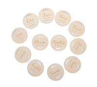 Baby Months Signs 12pcs Wooden Cards for Birth Announcement