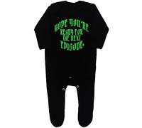 Baby Moo's NEXT EPISODE Baby Sleepsuit | Unisex Cool Hip Hop Rap Music Romper Outfits - Alternative Dre UK (.0-3 Months) (as8, age, 6_months, 12_months) Black