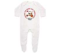 Baby Moo's Ride My Trike Queen Inspired Baby Sleepsuit | Unisex Cute Music Romper Outfits - Alternative Rock Baby Shower Gifts UK (6-12 months)