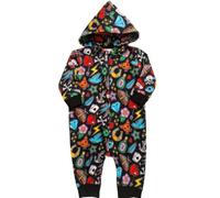 Baby Moo's Traditional Flash Tattoo All In One | Unisex Cool Sleeveless Outfit - Alternative Rock n Roll Shower Gifts UK