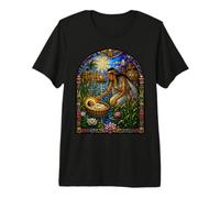 Baby Moses Nile Basket Pharaoh Daughter Bible Mosaic Art Premium T-Shirt
