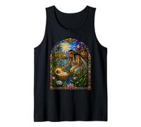 Baby Moses Nile Basket Pharaoh Daughter Bible Mosaic Art Tank Top