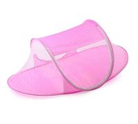 Baby Mosquito Net Bed Tent Kids Portable Folding Crib Cover Bassinet Mosquito Net Cover Polyester Newborn Sleep Bed Travel Bed for Bed, Cots, Cribs, Playards (pink1)