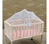 Baby Mosquito Net for Cot Arched Crib Mosquito Net Bed Insect Net Safety Pop Up Tent Portable Travel Cradle Net Fly Bug Net Protection Cover Full-Wrapped Installation with Elastic Band, 100x60cm