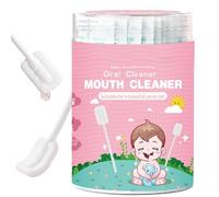 Baby Mouth Cleaner - Soft Cleaning Stick,Flexible and Gentle Tongue Cleaner Skim Gauze, Comfortable and Portable Tongue Gauze Gum Cleaner Stick for Tooth