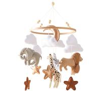 baby moving wind chimes forest animals felt bed bell bed bell mobile pendant baby room decoration baby boy girl gift