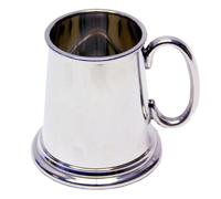 Baby Mug - Pewter Plain "C" Handle - GIFT BOXED