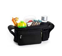 Baby Multifunction Bag, Pram Buggy Organiser, Pushchair Hanging Storage Bag/Diaper Bag Insert Stroller Organizer,Buddy Storage Bag with Mobile Phone Holder Shoulder Strap, Pram and Buggy Accessory