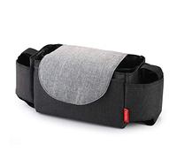 Baby Multifunction Bag,Pram Buggy Organiser,Pushchair Hanging Storage Bag for for Travel Diaper Bag Safekeeping Baby Thing and Mobile Phone, Wallets,Cup Holders Organiser,Black