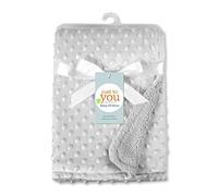 Baby Multifunctional Warm Soft Textured baby blanket Plush dimple 2-layer Dimple Raised Dot Sleeping Receiving Blanket