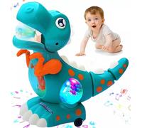 Baby Musical Light Crawling Walking Dinosaur Toys,Light Up Crawling Learning Tummy Time Toys with Sound for Boys&Girls, Automatic Moving Dino Sensory Toy for Kids/Toddlers Birthday Gifts