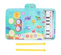 Baby Musical Mat Play Musical Mat Musical Mat Early Learning Drum Jazz Drum Piano Keys Musical Mat for Child with Drumsticks and Foot Blanket