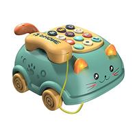 Baby Musical Phone Toy Cartoon Cat Pattern Telephone Car Toys With Lights & Music, Multifunction Early Educational Music Toys With Pretend Phone, s For Boys Girls