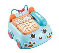 Baby Musical Toy Keyboard with Light Up Sounds Educational Learning Infant Toy for Toddlers 6 Months to 3 Years Early Development Stimulation (Blue, One Size)