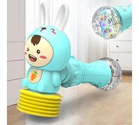 Baby Musical Toy with Lights and Sounds Educational Rattle Stick for Toddlers Infant Sleep Early Learning Instrument 6 Months Up (Blue, One Size)