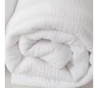 Baby Muslin 120 x 120 cm Blanket Swaddle Bamboo Cotton Newborn Natural Fiber Super Soft Hypoallergenic 100% Eco Friendly White