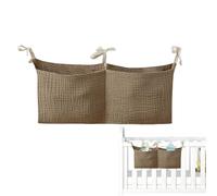 Baby-Nachttisch-Aufbewahrungstasche,Baby-Nachttisch-tasche - Kindergarten-/Kinderbett-Organizer, tragbare Nachttischtasche - Mehrzweck-Organisationstasche für Babybettwäsche mit 2 Taschen für W