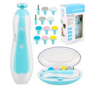 Baby Nail Clippers 13 in 1 Nail File for Babies Nail File Kit with 12 Replacement Pads for Nails, Fingers, Newborn, Infants, Toddlers or Adults