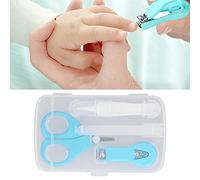 Baby Nail Clippers, 3 in 1 Baby Nail Care Set Baby Fingernail Clippers Baby Nail Kit Infant Nail Clippers Baby Manicure Set for Infant Manicure Pedicure (Blue)
