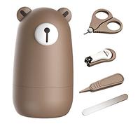 Baby Nail Clippers Set with Cute Case, Infant Fingernail and Toenail File Kit for Newborn Manicure and Pedicure, New Mom Grooming Gift