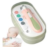 Baby Nail File - Nail Care for with Dust Cover, Automatic Nail File | Convenient Charging Solution Nail Clippers Rechargeable LED Light for and the
