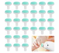 Baby Nail File Pads, 30PCS Nail Trimmer Replacement Pads, Electric Babies Nail Grinding Heads, Replacement Pad for Electric Babies Nails Trimmer Suits to Newborn Infant Toddler