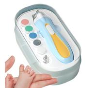 Baby Nail File - Professional Nail Clippers with Dust Cover - Led Light Automatic Nail File, Finger Nail Clippers, Rechargeable for Toddler, Children