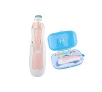 Baby Nail Trimmer Electric - Baby Nail Care Set with 6 Soft Filing Heads | Electric Nails Clipper in Carry Case | Gentle Anti-Pinch Design for Newborns, Infants & Toddlers