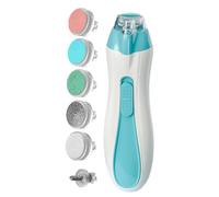Baby Nail Trimmer Electric- Baby Nail Clippers| 6 Baby Nail File| Battery Powered Nail Clipper for Baby | Safe Baby Nail Trimmer| Nail File Baby Grooming Kit Manicure Set for Toddler| Anti-Pinch Tri