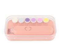 Baby Nail Trimmer Gentle Electric Baby Nail Clipper with Night Light Multifunctional Trim Polish Grooming Kit for Newborn Toddlers Infants ABS Material Safe Design (Orange)