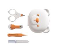 Baby Nails Care Tool Set Includes Nails Clippers Gentle Nails File Scissors with Storage Box New Parents