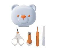 Baby Nails Care Tool Set Includes Nails Clippers Gentle Nails File Scissors with Storage Box New Parents