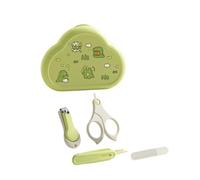Baby Nails Care Tool Set Includes Round Head Clippers Gentle Scissors Nails File and Storage Box New Parents Baby Nails Care