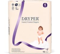 Baby Nappies Size 6 DRYPER 18ct Oeko-TEX Hypoallergenic Soft Diapers 16kg+