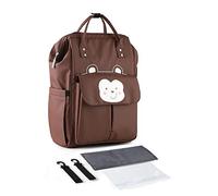 Baby Nappy Changing Backpack Cute Animal, Ryanair Cabin Bags, Insular® Multifunctional Waterproof Mummy Diaper Bag Chic Nappy Changing Bag with Changing Mat and Pram Straps (Brown Monkey)