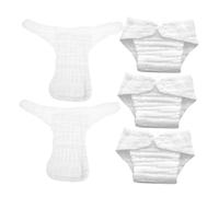 Baby Nappy Insert 5pcs White M Cotton Washable Reusable Cloth Diaper
