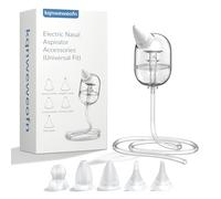 Baby Nasal Aspirator Replacement Parts Silicone Tips & Tubes, Compatible with Philips/NoseFrida Electric Aspirators