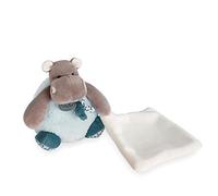 Baby Nat ure Babynat BN0530 Blue Hippo Soft Toy with Comforter Gift for Kids Bazile-BN0530