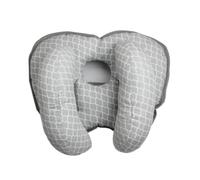 Baby Neck Pillow, Toddler Neck Pillow for Carseat, Baby Head Support for Car Seat, Flat Head Baby Pillow Newborn Baby Travel Pillow for Pushchair,Car Seat,Cotton, Grey,Baby Support Pillow
