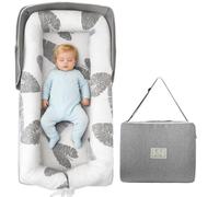 Baby Nest Pod for Newborn - Foldable Baby Nest Pillow with Adjustable U-Shaped Bumper,Portable Toddler Travel Bed Converts into Backpack,New Born Baby Essentials for Boys and Girls 0-24 Months