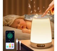 Baby Night Light Kids Night Light, 48 Colors+14 White Noises Toddler Night Light Baby, Dimmable+APP Kids Night Light Bedroom,3000mAh Battery Lamp Rechargeable Lamp for Bedroom,Touch Lamps Bedside Lamp