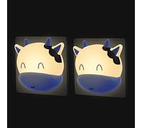 Baby Night Light Plug in Wall with Dusk to Dawn Sensor, 2 Packs Cute Calves Lamp to Help Sleep, Kids Bedroom Decoration Wall Lighting, Energy Saving LED for Hallway, Stairs, Kitchen