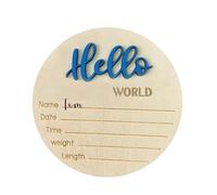 Baby Nursery Name Signs,Wood Birth Baby Announcement Sign - Birth Baby Name Wood Sign For Living Room, Bedroom, Children's Room