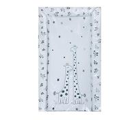 Baby Nursery Waterproof Soft Padded Changing Mat Raised Soft Edges Easy Wipe Clean Nappy Change Pad Cute Lovely Animal Design for Girl Boy (Giraffe)