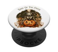Baby Of The Patch Halloween Scarecrow and Pumpkins PopSockets Adhesive PopGrip
