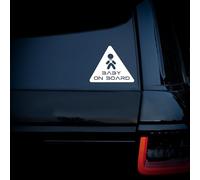 Baby On Board Car Sticker Child Safety Window Bumper Vinyl Decal (200mm x 170mm (LxH))