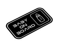 Baby On Board Child Safety Car Sticker JDM Vinyl Decal (200mm x 100mm (LxH))