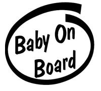 Baby On Board Funny Bumper Sticker Car Van Bike Sticker Decal Free P&P Printed On To White Vinyl So Just Peel And Stick